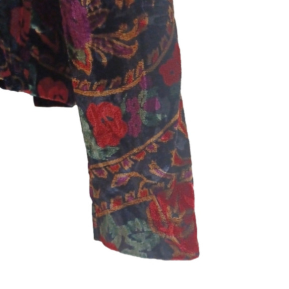 Retro/ vintage style Floral bolo velour look  Size 8 Blazer.Great used condition - Picture 3 of 12